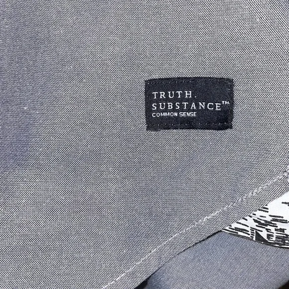 TRUTH.SUBSTANCE | Mens' short-sleeved button down shirt in grey Size Large - Picture 10 of 12